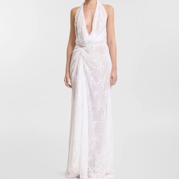 Kyha Oswald Lace Deep V Dress (sold as is) - Picture 1 of 13